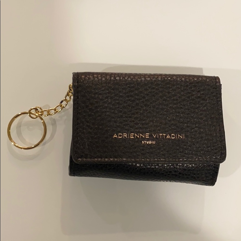 Adrienne Vittadini Studio Black Wallet/Key Holder